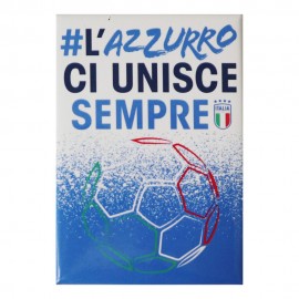 MAGNETE STAMPATO RETTANGOLARE L'AZZURRO CI UNISCE SEMPRE