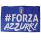 BANDANA INVERNALE A RIGHE BIANCHE/BLU LOGO FIGC