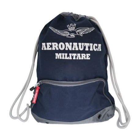 ZAINETTO ATHLEISURE GYMSAC: 600D-420D POLIESTERE, TESSUTO IMPERMEABILE 35X49X9CM AERONAUTICA MILITARE