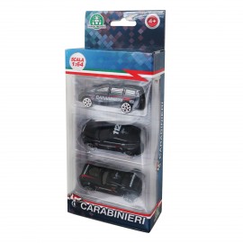 CONFEZIONE 3 VEICOLI DIE CAST SCALA 1:64 MODELLO 1 CARABINIERI