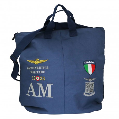 BORSA PORTACASCO BLU 4 STEMMI