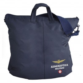 BORSA PORTACASCO BLU