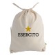 ZAINETTO EARTHWARE ORGANIC GYMSAC 100% COTONE ORGANICO, 37X47 CM ESERCITO