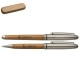 SET PENNA A SFERA E ROLLER IN METALLO E BAMBOO