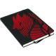 NOTES GRANDE NERO CM 21X14 LOGO DEVIL IN ROSSO