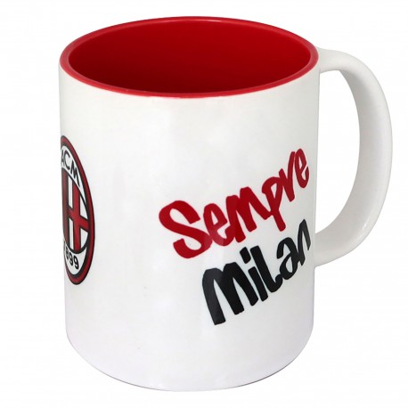 TAZZA IN CERAMICA INTERNO ROSSO SEMPRE MILAN