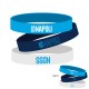 KIT 3 BRACCIALETTI IN SILICONE VARI COLORI CON LOGO NAPOLI E SCRITTA SSCN