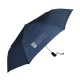 OMBRELLO TASCABILE NAVY PERSONALIZZATO SU DUE SPICCHI OPPOSTI CON LOGO BIANCO