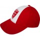 CAPPELLINO BASEBALL ROSSO E BIANCO MONZA