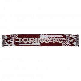 SCIARPA JACQUARD SCRITTA BIANCA TORINO FC