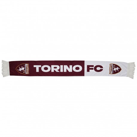 SCIARPA POLIESTERE BICOLORE SCRITTA TORINO FC