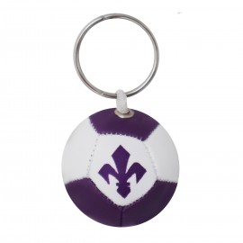 PORTACHIAVI IN SIMILPELLE A FORMA DI PALLONE IMBOTTITO FIORENTINA