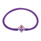 BRACCIALE IN CORDA VIOLA E LOGO ACCIAIO FIORENTINA