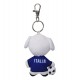 PORTACHIAVI MASCOTTE PELUCHE H 8 CM MAGLIA BLUPANTALONCINO BIANCO FIGC