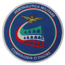 PATCH DISTINTIVO RICAMATO CON VELCRO Ø90 MM COMAGNIA D?ONORE