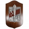 CREST IN METALLO SMALTATO BASE LEGNO 26X16CM COMANDO FORZE OPERATIVE SUD